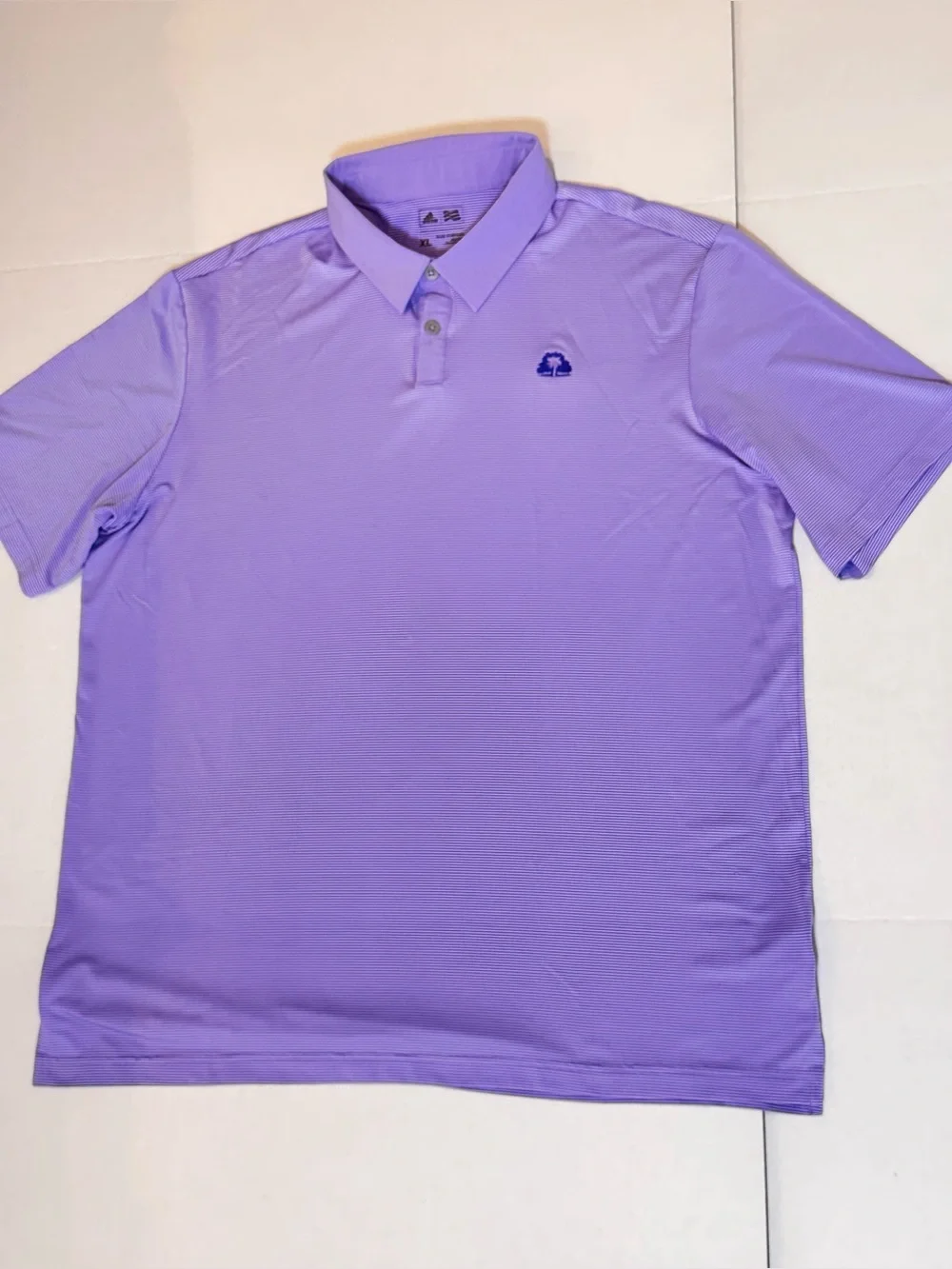 Adidas May River Golf Club Palmetto Bluff Men's XL Purple Performance Polo Shirt